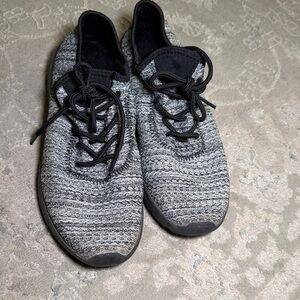 Black and Gray Knit Sneakers size 7.5